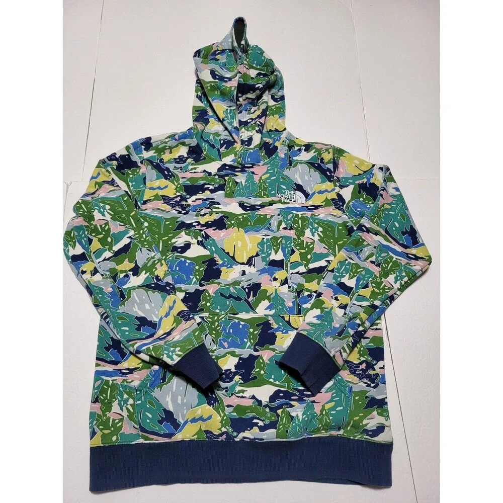 (#19) The North Face Youth Sz L(14-16) Pullover Hoodie Long Sleeve Multicolor